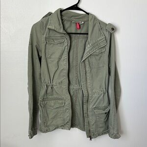 H&M Divided Light Olive Green Utility Jacket